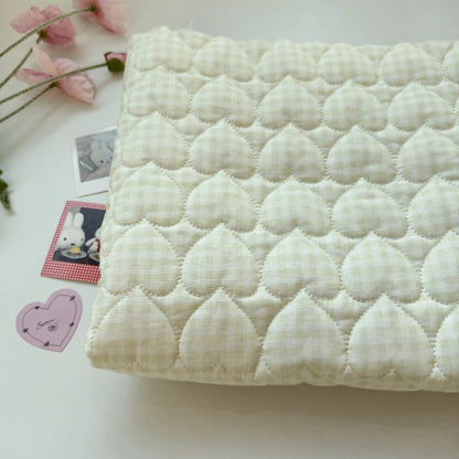 Cotton Quilted Puffer Fabric, Dopamine Colors, for Padded Wear, Bags & Pencil Cases - Yellow