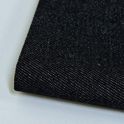 Denim Fabric, Solid, for Jackets & Bags, 67 in Wide - Black 5