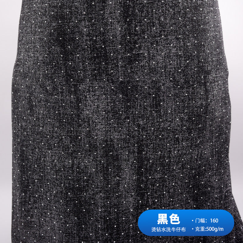 Rhinestone Denim - Black Swatch