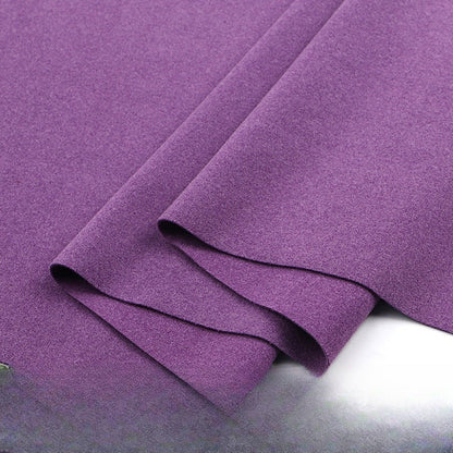 Double-Brushed Stretch Knit Fabric, Warm Cationic Polyester for Thermal Wear - Purple