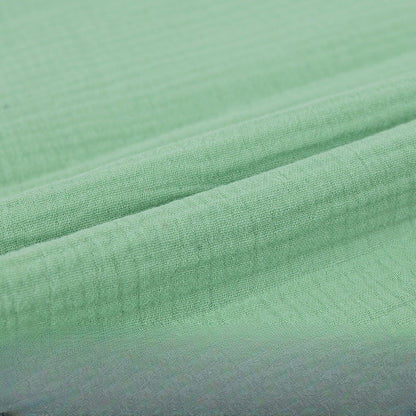 Double Gauze Cotton Fabric, Soft 40*40 Muslin Cloth for Baby & Dresses - Light Green