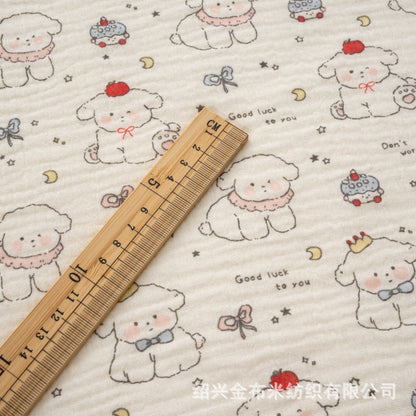 Double Gauze Fabric, Cotton Plaid & Dots (14 Prints)