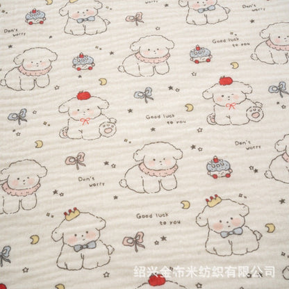 Double Gauze Fabric, Cotton Plaid & Dots (14 Prints)
