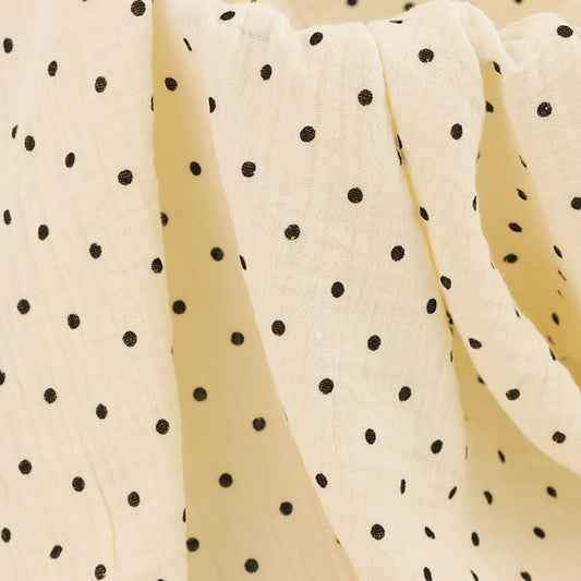 Cotton Double Gauze Fabric, Vine & Bear Prints (6)