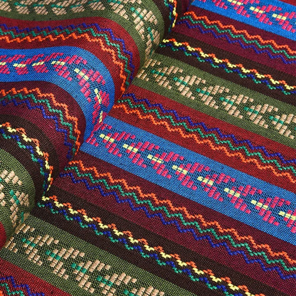 Ethnic Cotton Linen Tablecloth Fabric, Vintage Woven for Home Decor - 34#