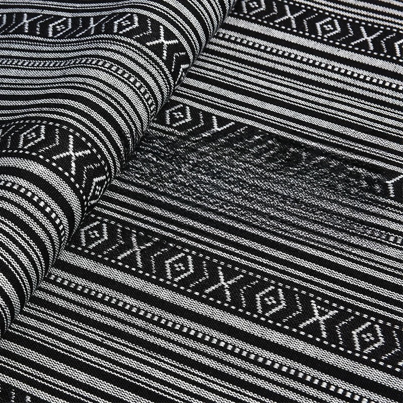 Ethnic Cotton Linen Tablecloth Fabric, Vintage Woven for Home Decor - 24#