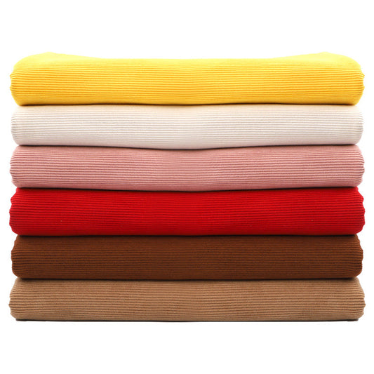 Fine Wale Corduroy Fabric, 16-Wale Solid Cloth for Upholstery & Apparel