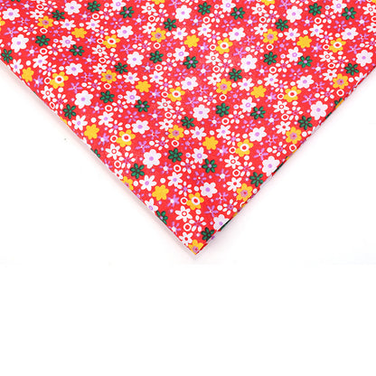 Floral Polyester Fabric, Simple Print Cloth for Shirts & Curtains