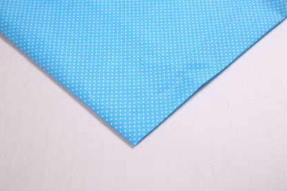 Floral Polyester Fabric - Craft & Craft by the Yard - Sky Blue