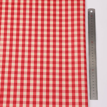 Floral Polyester Fabric - Home Decor & Craft by the Yard - Red