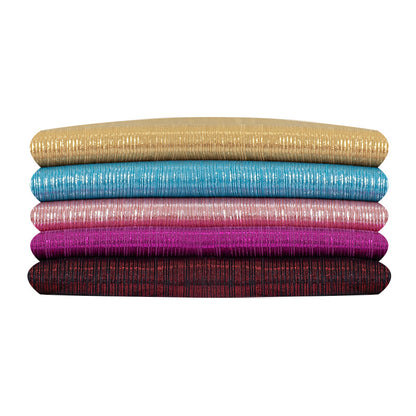 Foil Jacquard Polyester Knit - Close Up
