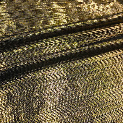 Foil Jacquard - Black Gold Swatch