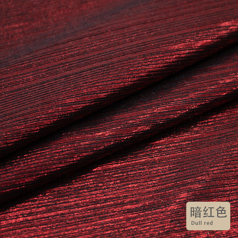 Foil Jacquard - Dark Red Swatch