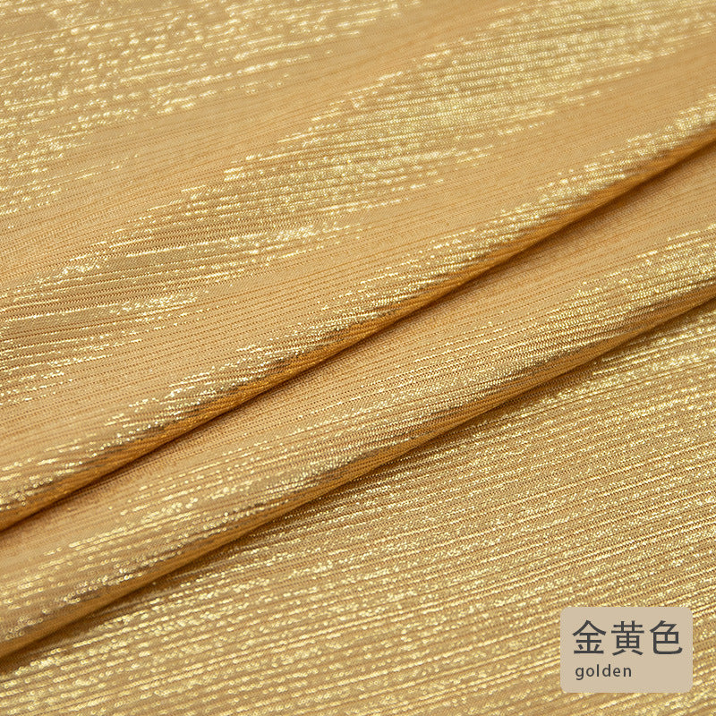 Foil Jacquard - Golden Yellow Swatch