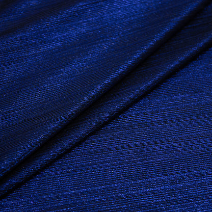 Foil Jacquard - Royal Blue Swatch