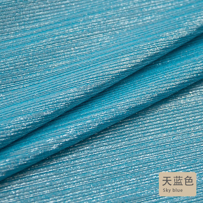 Foil Jacquard - Sky Blue Swatch