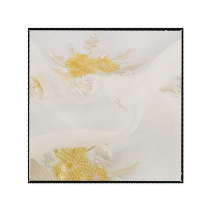 Gold Embroidery Fabric, Chinese Style for Hanfu, 57 in Wide