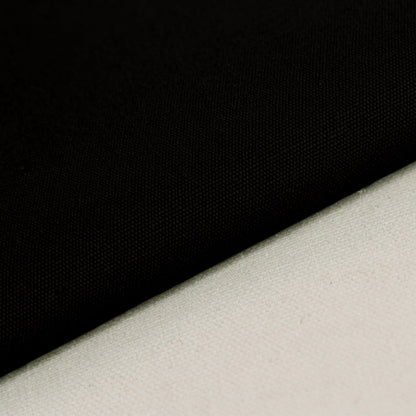 Heavy Cotton Canvas Fabric, 8oz Plain Weave for Bags & Upholstery - Black 29#