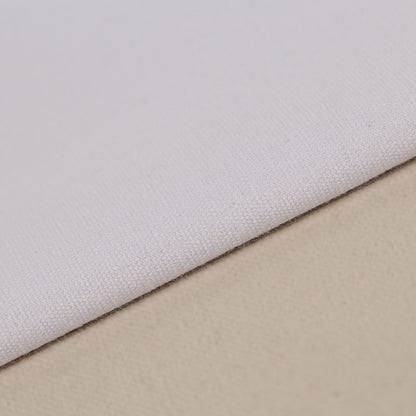 Heavy Cotton Canvas Fabric, 8oz Plain Weave for Bags & Upholstery - Bleached White 1#