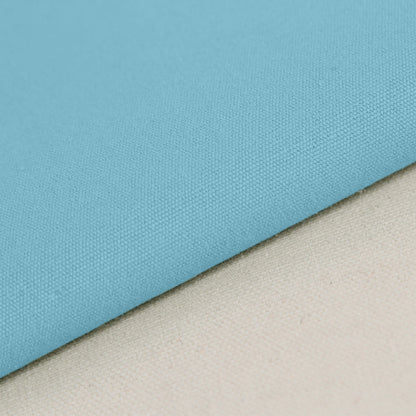 Heavy Cotton Canvas Fabric, 8oz Plain Weave for Bags & Upholstery - Sky Blue 8#