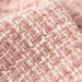 Pink Tweed Fabric, Wool Polyester Blend for Coats & Suits - Pink