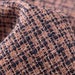 Pink Tweed Fabric, Wool Polyester Blend for Coats & Suits - Purple Blue