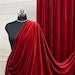 Royal Velvet Fabric, for Upholstery & Costumes - Red