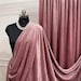 Royal Velvet Fabric, for Upholstery & Costumes - Blush