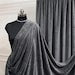 Royal Velvet Fabric, for Upholstery & Costumes - Charcoal