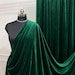 Royal Velvet Fabric, for Upholstery & Costumes - Hunter Green