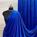 Royal Velvet Fabric, for Upholstery & Costumes - Royal Blue