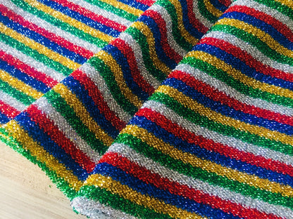 Sparkling Metallic Lurex Fabric - Glitter Shimmer Material for Costumes & Home Decor by the Yard