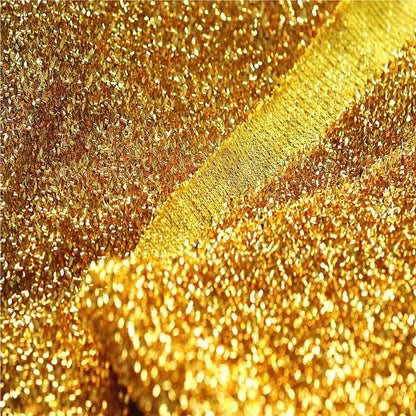 Sparkling Metallic Lurex Fabric - Glitter Shimmer Material for Costumes & Home Decor by the Yard
