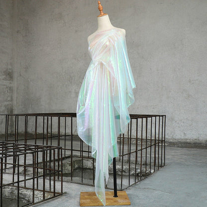 Iridescent Holographic Gauze Fabric, 150 cm Wide