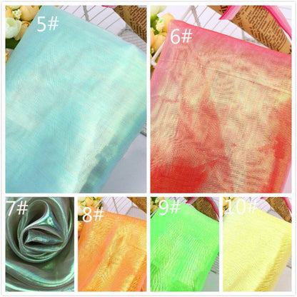 Iridescent Holographic Gauze Fabric, 150 cm Wide