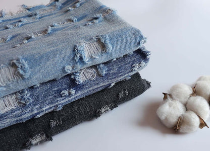 Denim Fabric, 100% Cotton for Jeans & Jackets - As Shown