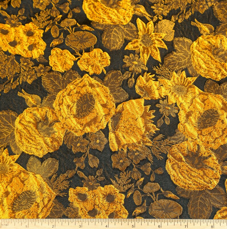Floral Brocade Jacquard Fabric - Detail