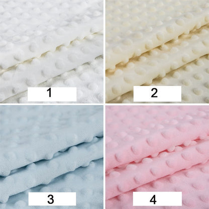 Soft Minky with Small Dots, Dimple Dot Fleece for Baby Blankets