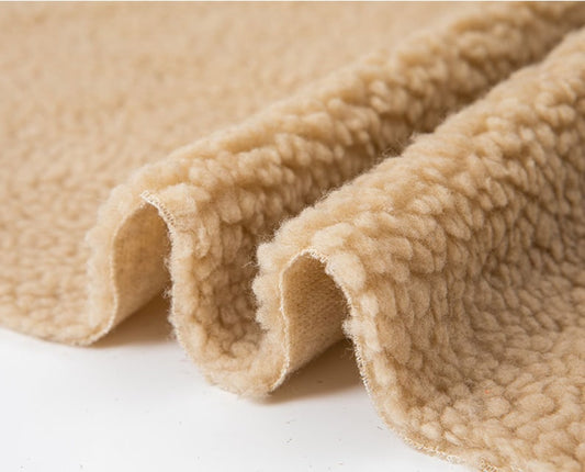 Lamb Velvet Fabric, Curly Lamb Faux Fur for Coats & Costumes