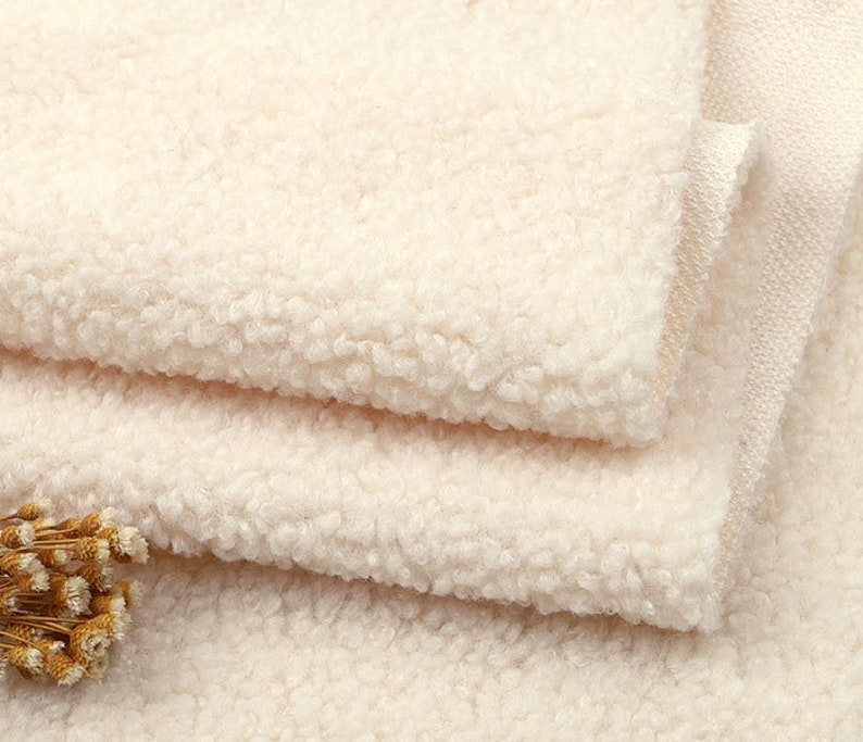 Teddy Plush Fabric, Sherpa Fleece for Jacket Lining & Plush Toys