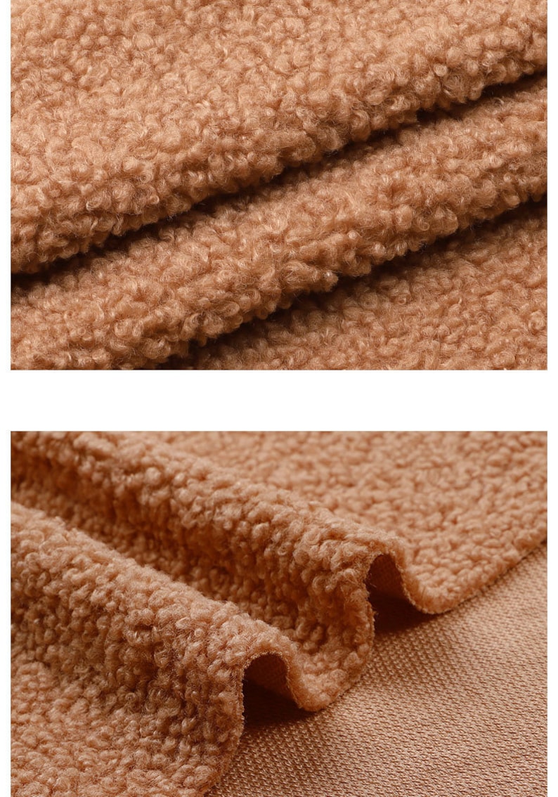 Teddy Plush Fabric, Sherpa Fleece for Jacket Lining & Plush Toys
