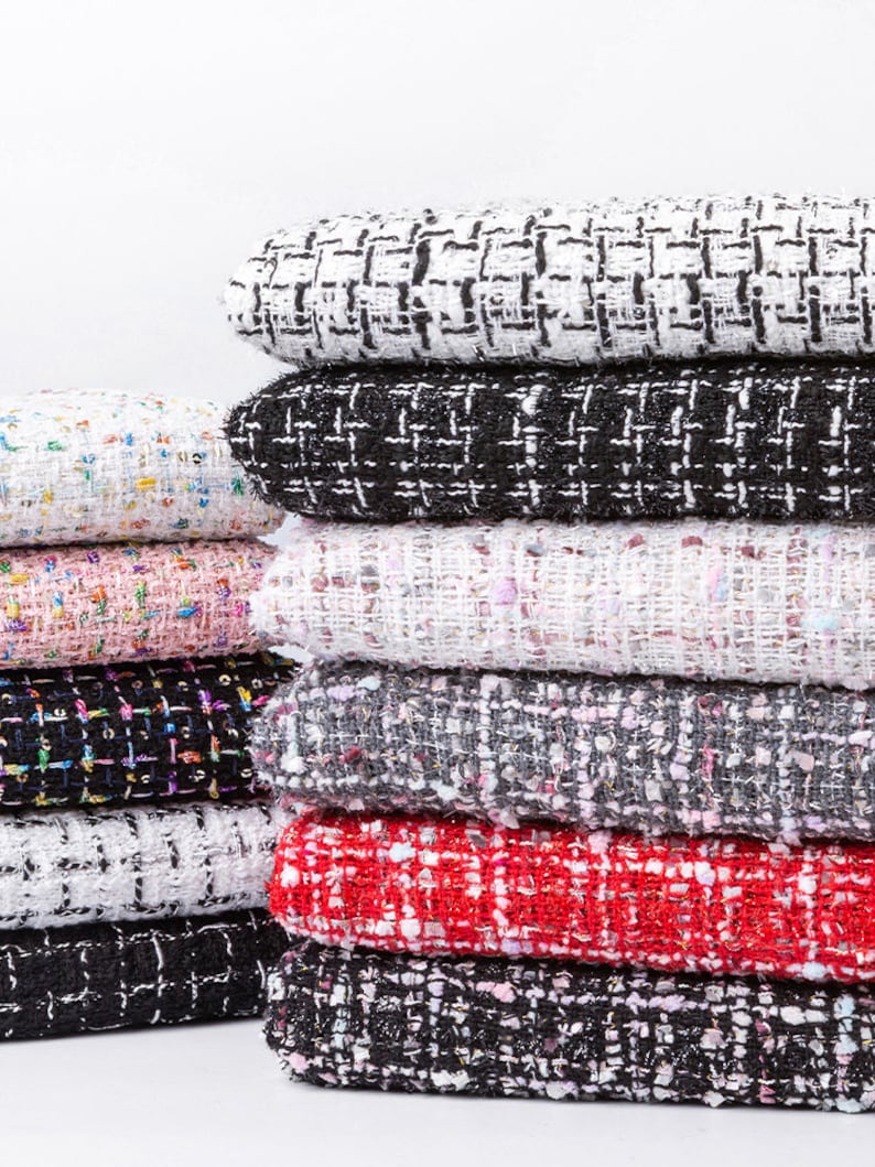 Tweed Fabric, Woven for Coats, Dresses & Hats