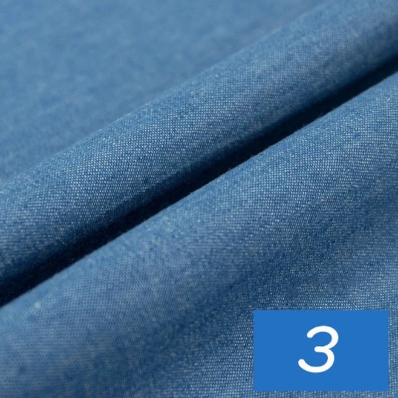 Chambray Fabric, Summer Cotton for Shirts & Dresses