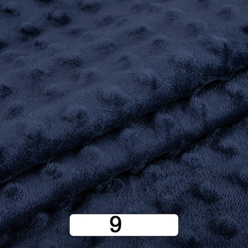 Soft Minky with Small Dots, Dimple Dot Fleece for Baby Blankets