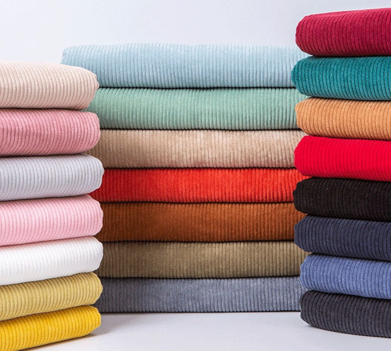 Corduroy Fabric, 8-Wale for Pants, Jackets & Bags