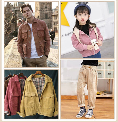 Corduroy Fabric, 8-Wale for Pants, Jackets & Bags