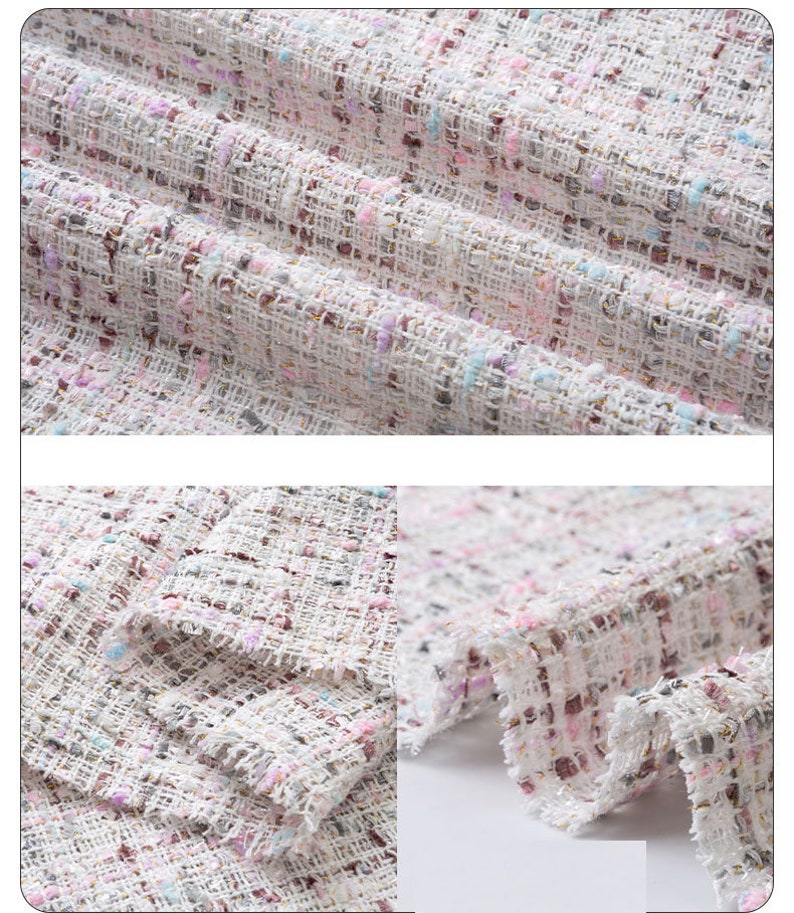 Tweed Fabric, Woven for Coats, Dresses & Hats