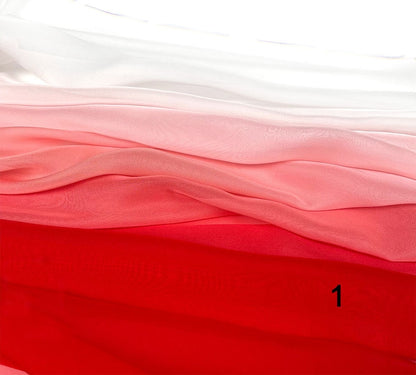 Ombre Chiffon Fabric, Lightweight 2-Tone for Dresses & Scarves