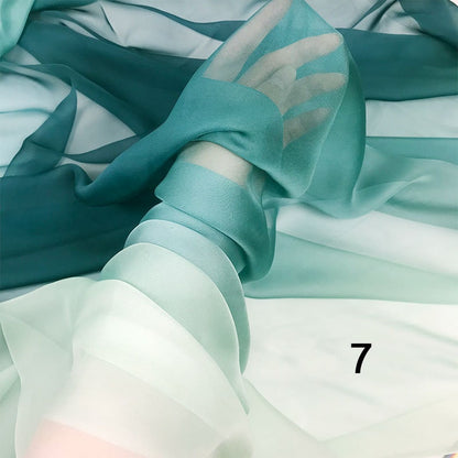 Ombre Chiffon Fabric, Lightweight 2-Tone for Dresses & Scarves