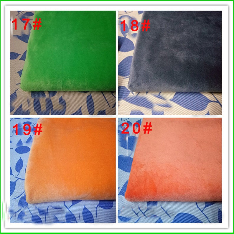 Solid Plush Smooth Minky Fabric for Toys & Baby Blankets